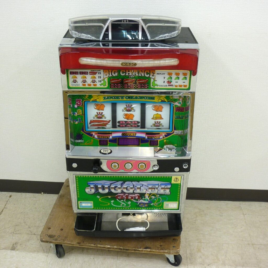 北電子4号機 ジャグラーガール コイン不要機付