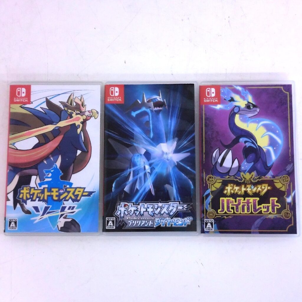 Nintendo Switch スイッチ ポケットモンスター ブリリアントダイヤモンド ソード バイオレット ソフト3点セット