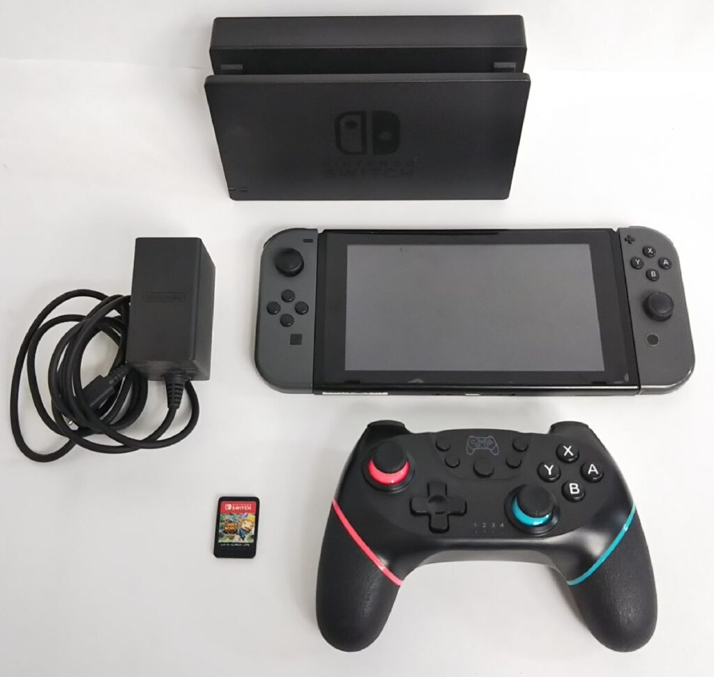 通電確認＆初期化済み NINTENDO SWITCH HAC-001 本体 ニンテンドー スイッチ スナックワールドトレジャラーズゴールド ソフト付き