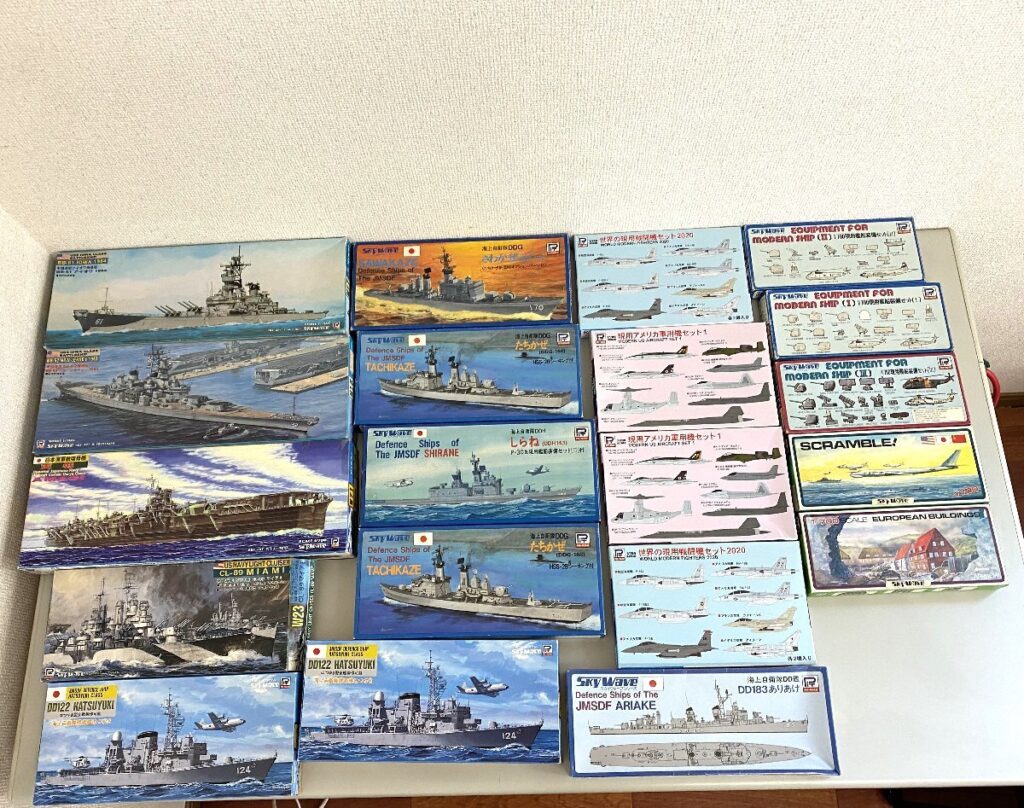 PIT-ROAD 1/700 日本海軍航空母艦 天城 skywaveシリーズ複数 船 軍用機 戦闘機 等 プラモデル まとめ 全20個セット