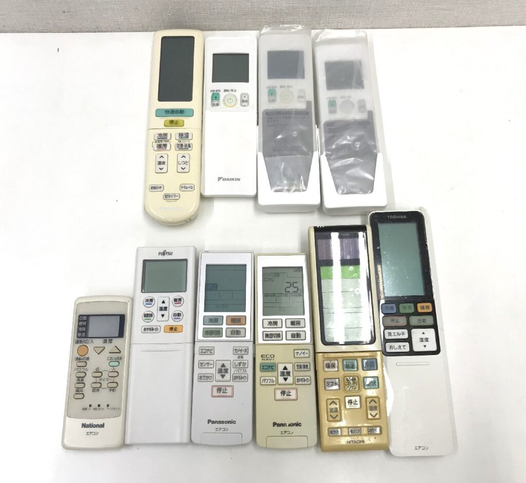 エアコン リモコン まとめ 10点 未使用品あり TOSHIBA DAIKIN Panasonic National HITACHI