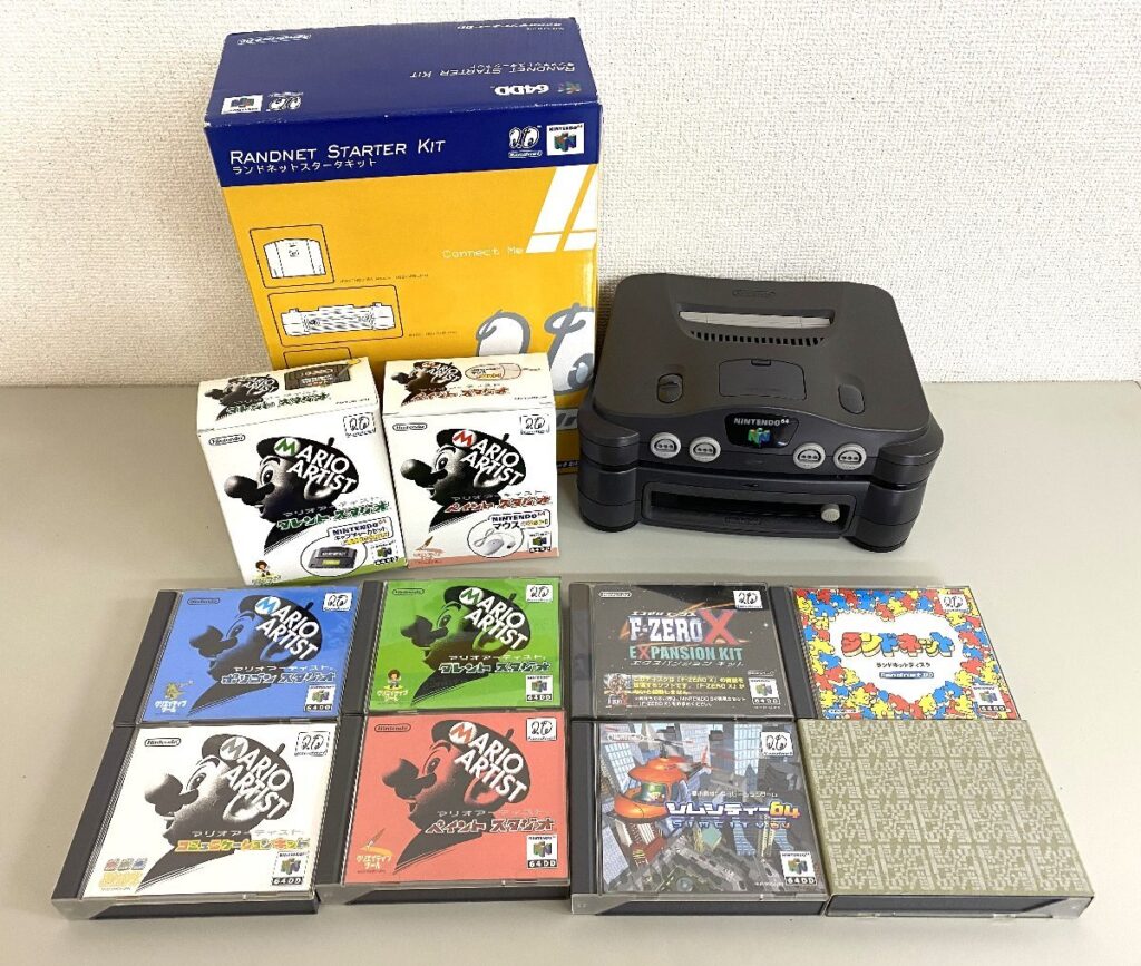 Nintendo 任天堂 ニンテンドー64＋64DD セット ソフト付き NUS-010 NUS-001 ゲーム機 本体 簡易動作確認済み