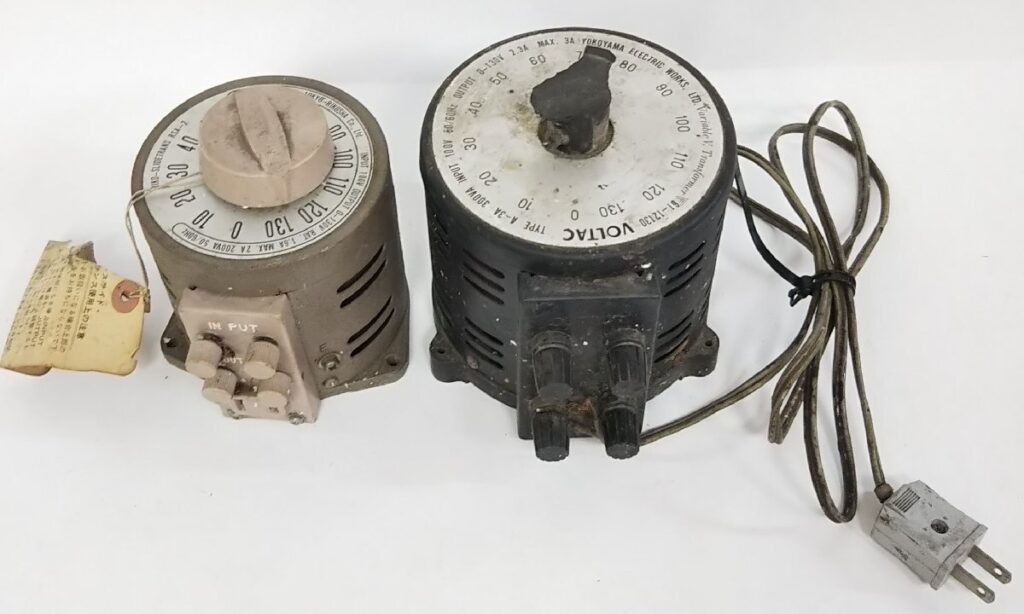 ジャンク VOLTAC ボルトスライダー A-3A Riko Slidetrans スライドトランス RSA-2 電圧調整器 変圧器