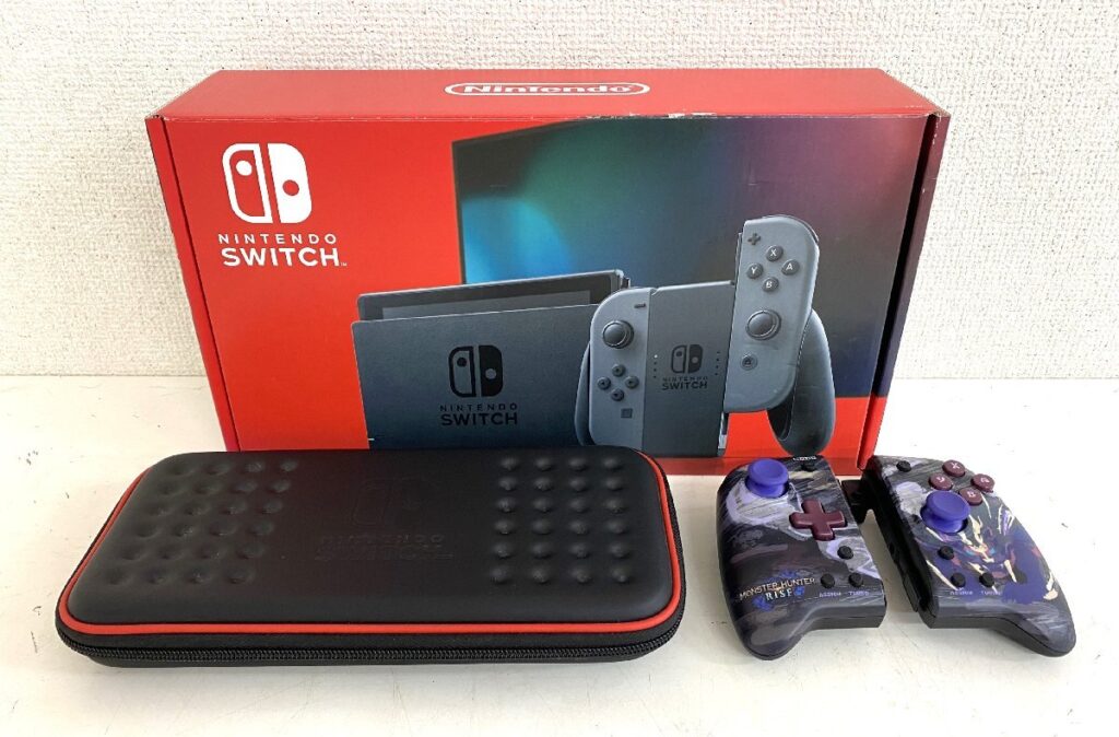 Nintendo 任天堂 Switch スイッチ HAC-001(-01) ゲーム機 ケース・コントローラー付き 初期化・簡易動作確認済み