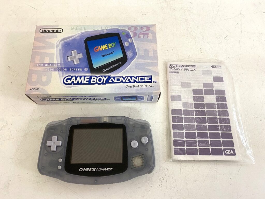 Nintendo 任天堂 GAMEBOY ADVANCE ゲームボーイアドバンス AGB-001 ミルキーブルー 簡易動作確認済み