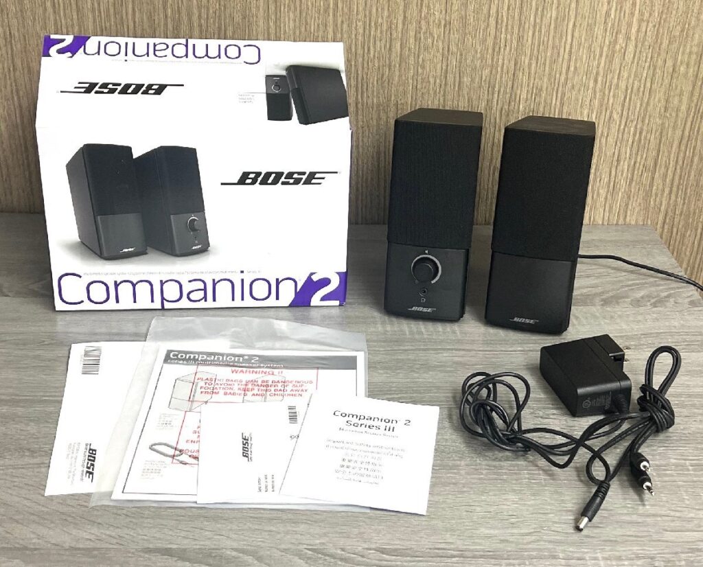 BOSE Companion2 Series lll BLACK 元箱付き ITC12V-1、35C-DC ACアダプター