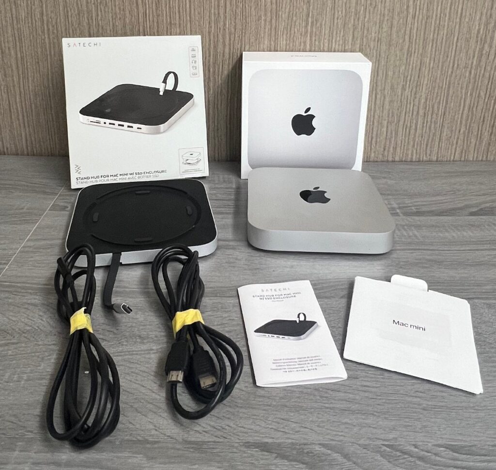 M1 Mac mini A2348 /8C CPU/16GB/512GB/8C GPU/1GbE/JPN SATECHI Satechi USB-C スタンドハブ ST-MMSHS