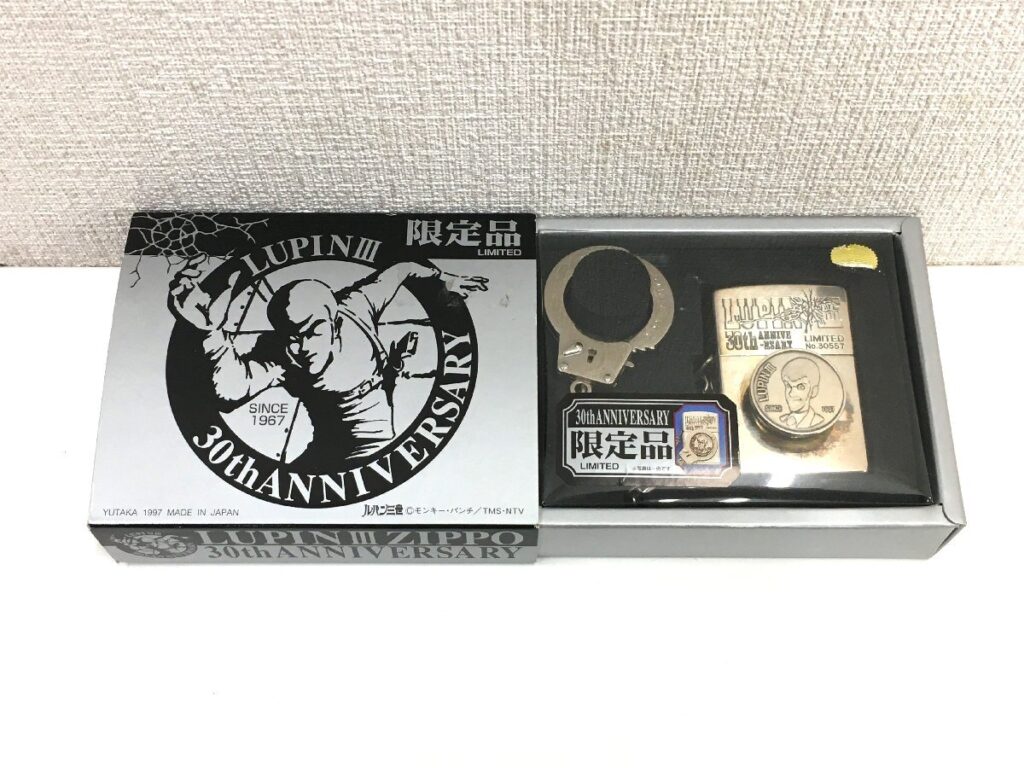 ZIPPO ジッポー ライター ルパン三世 30th ANNIVERSARY 30周年記念 手錠タイプ