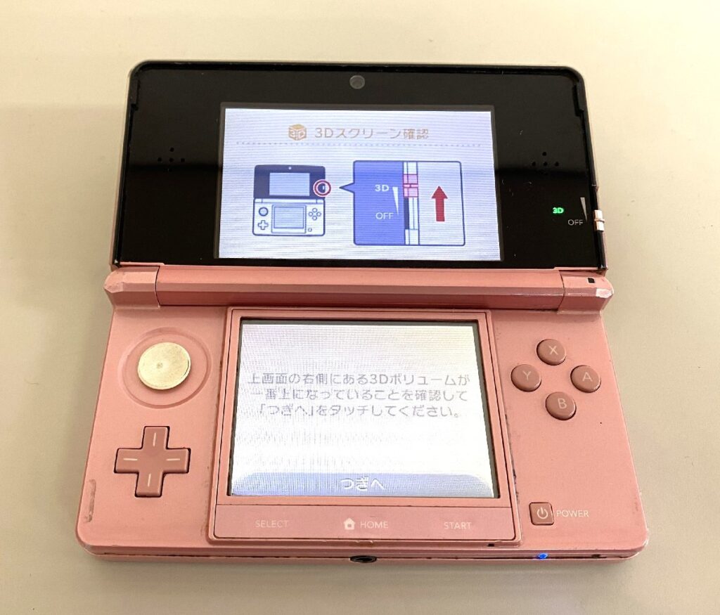 Nintendo 任天堂 3DS CTR-001 初期化済み 簡易動作確認済み 本体のみ タッチペン欠品