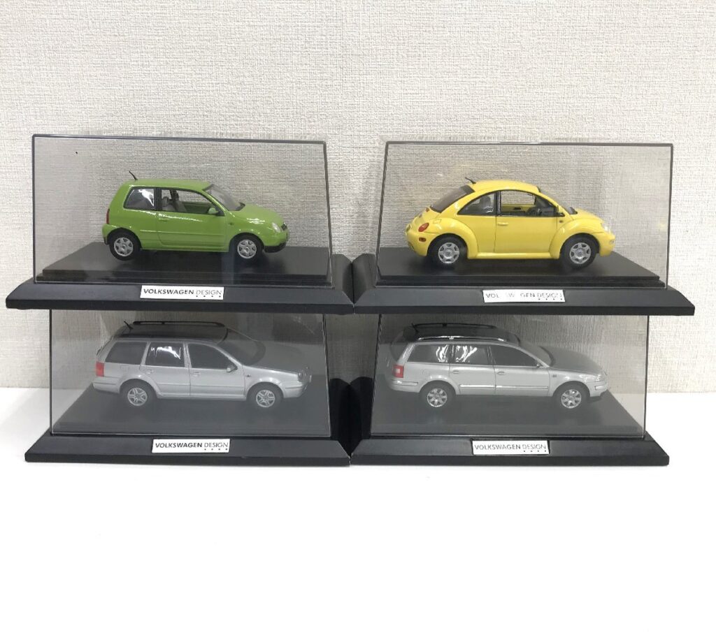 VOLKSWAGEN DESIGN フォルクス・ワーゲン デザイン ミニカー まとめ ４点 New Beetle/Lupo/Golf Wagon/Passat Wagon