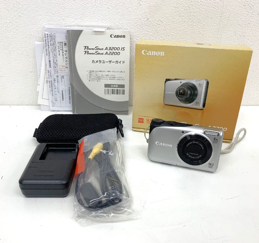 CANON キャノン Power Shot A2200 コンパクト デジタルカメラ 充電器 元箱付 動作未確認
