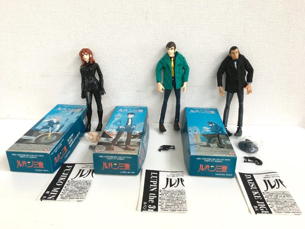 メディコム・トイ PRE-ASSEMBLED COLLECTION FIRST TV SERIES ルパン三世 ルパン/不二子/次元 3点 まとめ売り