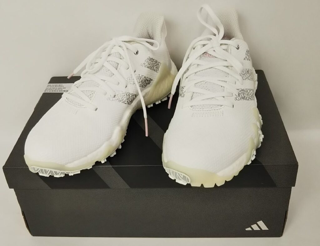 未使用 ADIDAS BOA アディダス ボア ウィメンズ ゴルフシューズ 24.5cm コードカオス22 ボア ホワイト