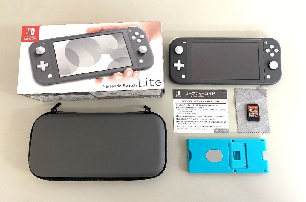 Nintendo 任天堂 Switch Lite グレー HDH-001 ケース・スプラトゥーン2付き 初期化・簡易動作確認済み