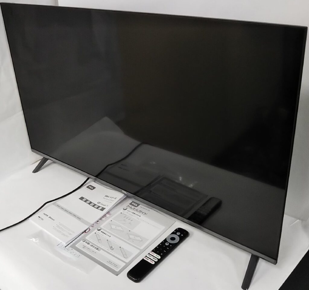 動作確認済み TCL チューナーレステレビ 40S54J 40V型 S54シリーズ 2023年製