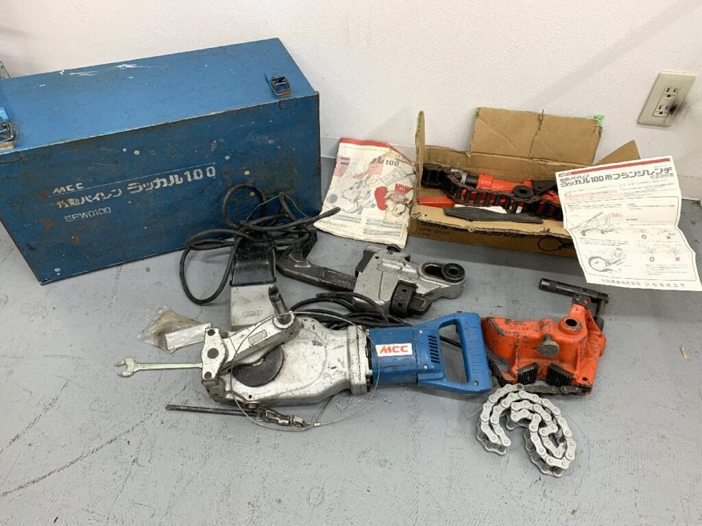 MCC 松阪鉄工所 電動パイレン ラッカル100 EPW0100 フランジレンチ付き 電動工具