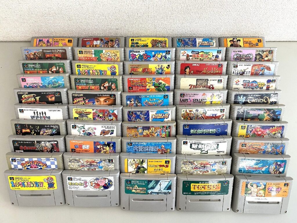 Nintendo 任天堂 スーパーファミコン SFC ゲームソフト 50本 まとめ売り ゴエモン・ツインビー・大貝獣物語 など