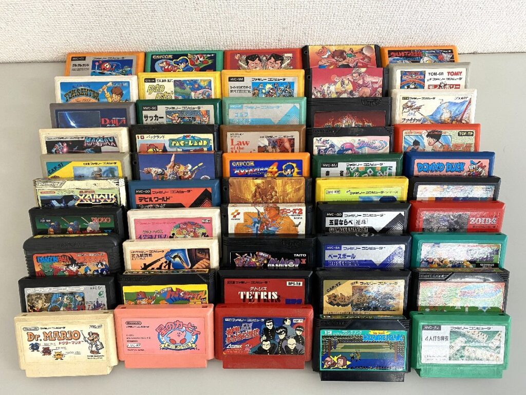 Nintendo 任天堂 ファミコン FC ゲームソフト 50本 まとめ売り ロックマン・忍者龍剣伝・忍者COPサイゾウ など