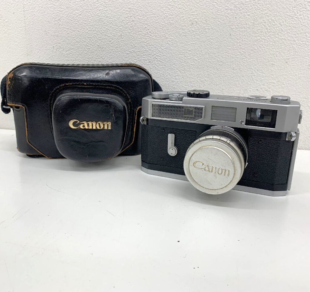 CANON キャノン MODEL7 モデル7 CANON CAMERAフィルムカメラ レンズ 50mm 1:1.8 レザーケース付き