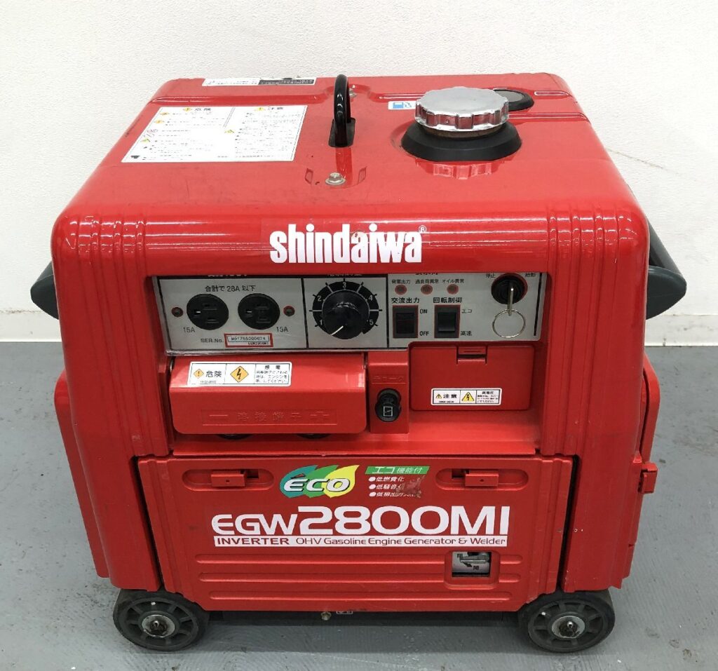 新ダイワ EGW2800MI 防音型 エンジン 発電機 溶接機 電動工具