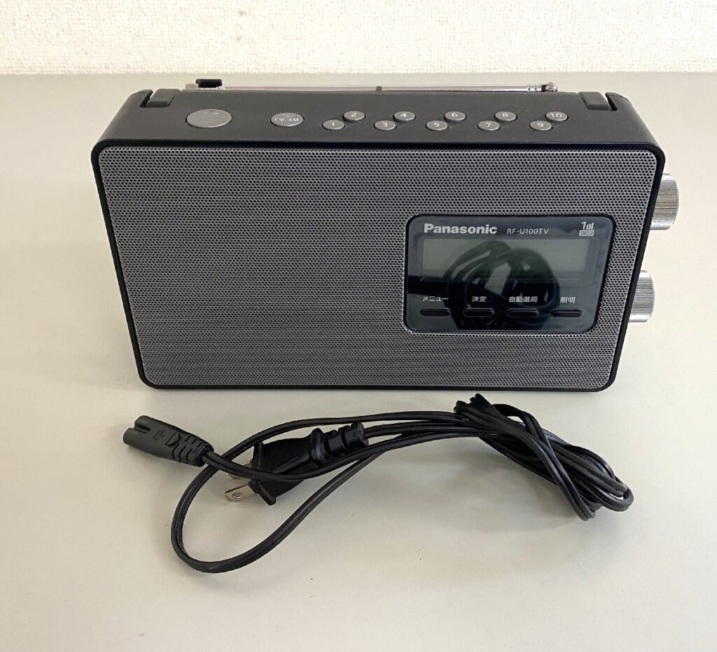 Panasonic パナソニック RF-U100TV ワンセグTV音声-FM-AM 3バンドレシーバー ラジオ 簡易動作確認済み