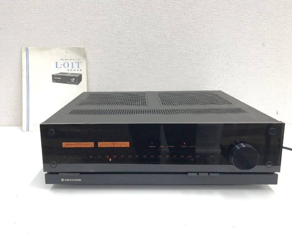 KENWOOD ケンウッド FM STEREO TUNER FMステレオチューナー L-01T 取扱説明書付き 通電確認済み