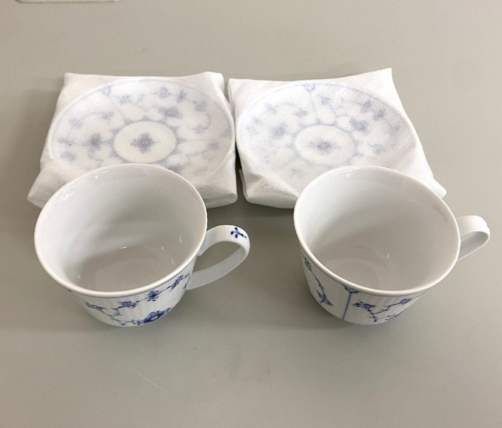 ROYAL COPENHAGEN ロイヤル コペンハーゲン ティーカップ ソーサー 2客 セット 食器 箱あり