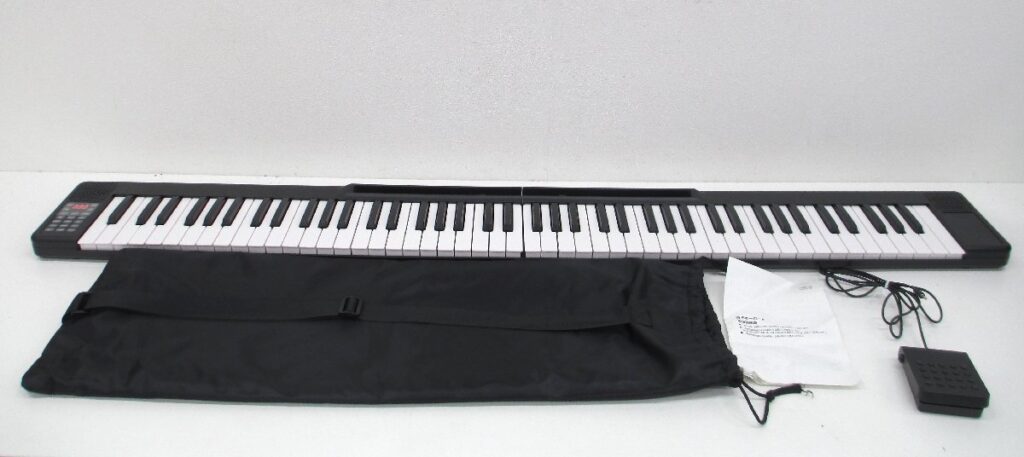 RiZKiZ 電子キーボード 88鍵盤 2つ折り USB充電式 動作確認済み