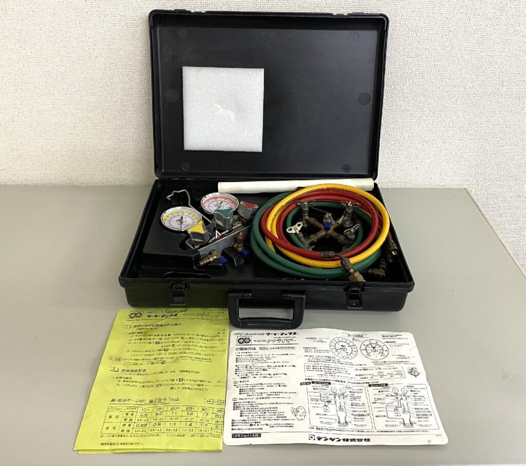 デンゲン HFC-134aガス対応 クーラ・マックス マニホールドゲージ システム アナライザー CP-MG 3134