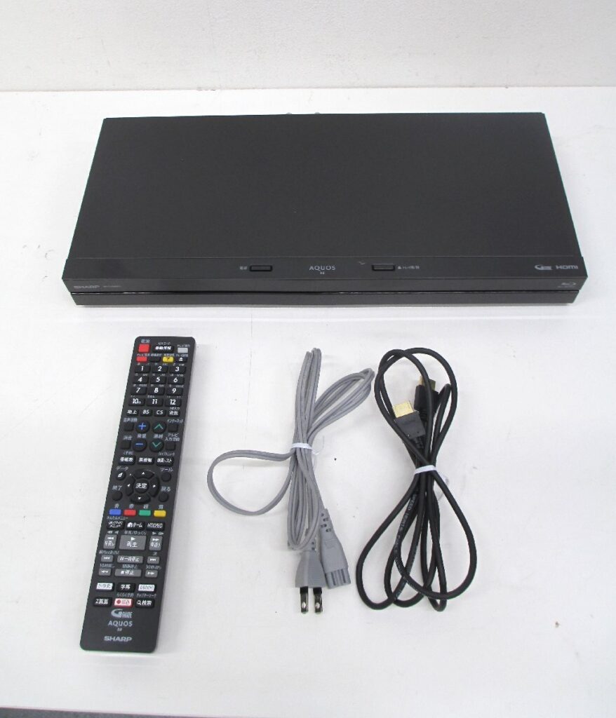 SHARP シャープ AQOS BDレコーダー ブルーレイディスクレコーダー 2B-C10BW1 2020年製 動作確認済み