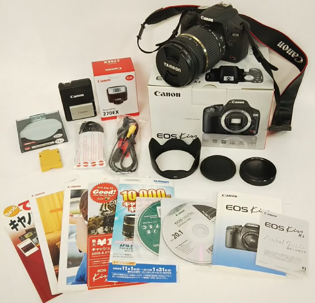 通電OK Canon EOS Kiss X3 キャノン DS126231 デジタル一眼レフカメラ タムロン 高倍率ズームレンズ AF18-270mm B003 Φ72 Di II