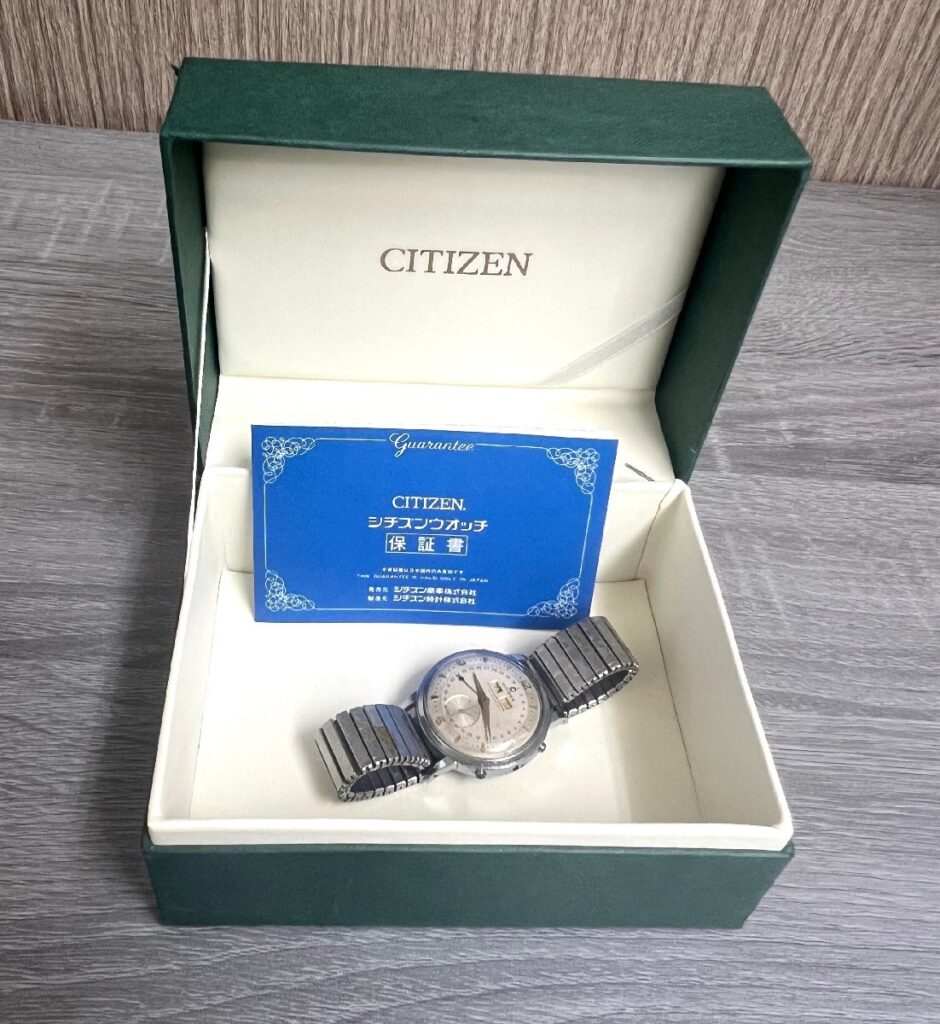 CITIZEN シチズン トリプルカレンダーウォッチ 手巻き 腕時計 箱付き