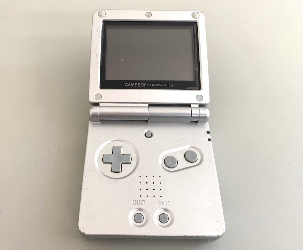 Nintendo 任天堂 GAMEBOY ADVANCE ゲームボーイアドバンスSP AGS-001 プラチナシルバー 本体 ゲーム機 動作確認済み