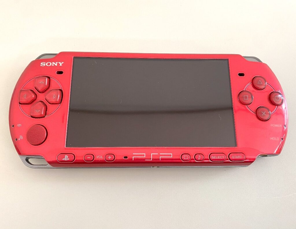 SONY ソニー PlayStation Portable PSP-3000 ラディアントレッド 本体 初期化・動作確認済み ※バッテリー欠品