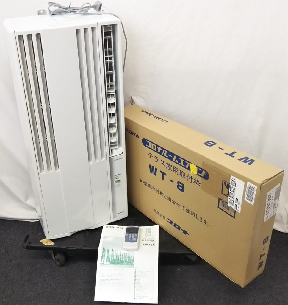 CORONA コロナ ルームエアコン CW-16A 窓用 2021年製 窓用取付枠 WT-8