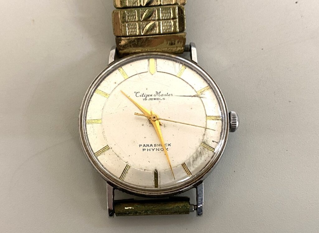 CITIZEN MASTER シチズン マスター 19 JEWELS PARASHOCK PHYNOX パラショック J150801A 腕時計 動作確認済み