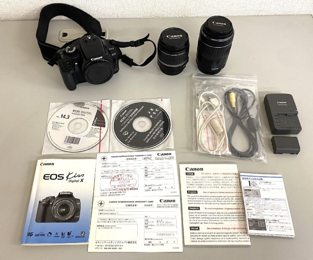 Canon EOS Kiss Digital X 一眼レフカメラ DS126151 EF-S18-55mm F3.5-5.6 USM・EF55-200mm F4.5-5.6 II USM