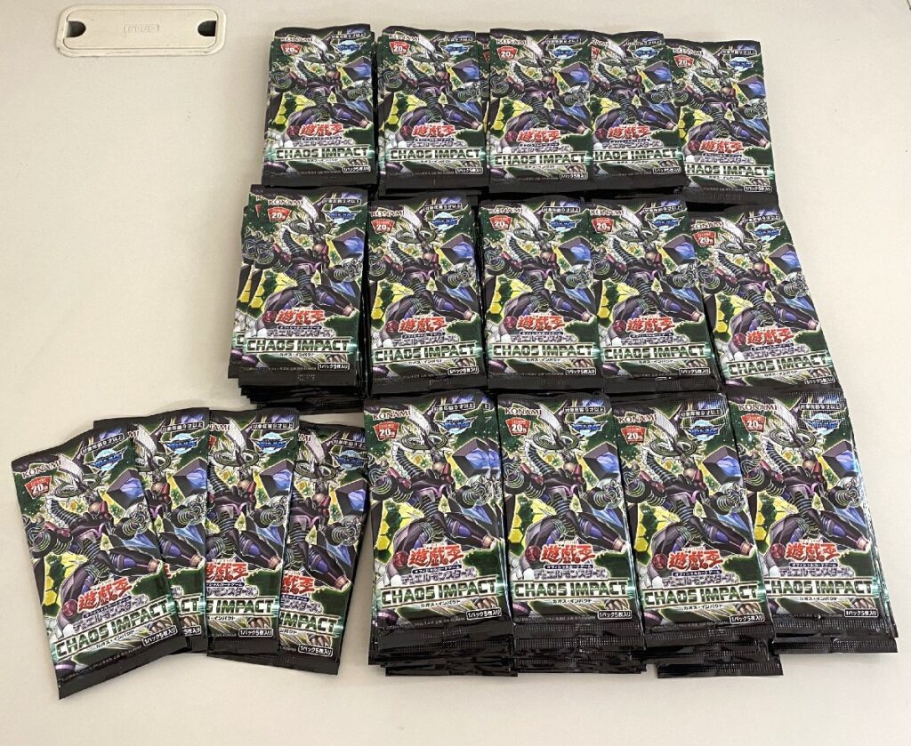 遊戯王 カードゲーム TCG 未開封パック CHAOS IMPACT カオス・インパクト 144パック まとめ売り