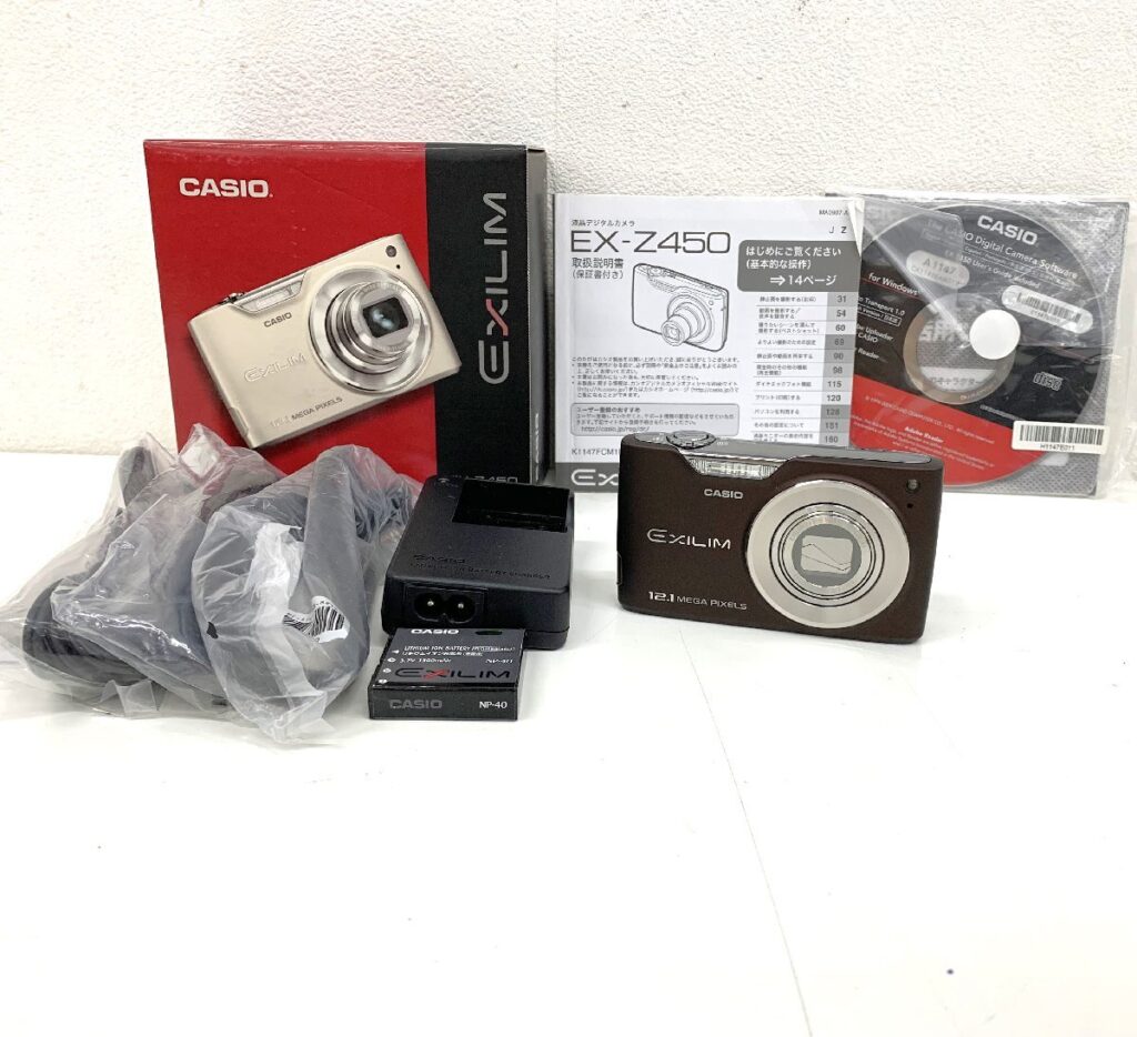 CASIO カシオ EXILIM エクシリム EX-Z450 コンパクトデジタルカメラ 12.1 MEGA PIXLS ブラウン 簡易動作確認済み