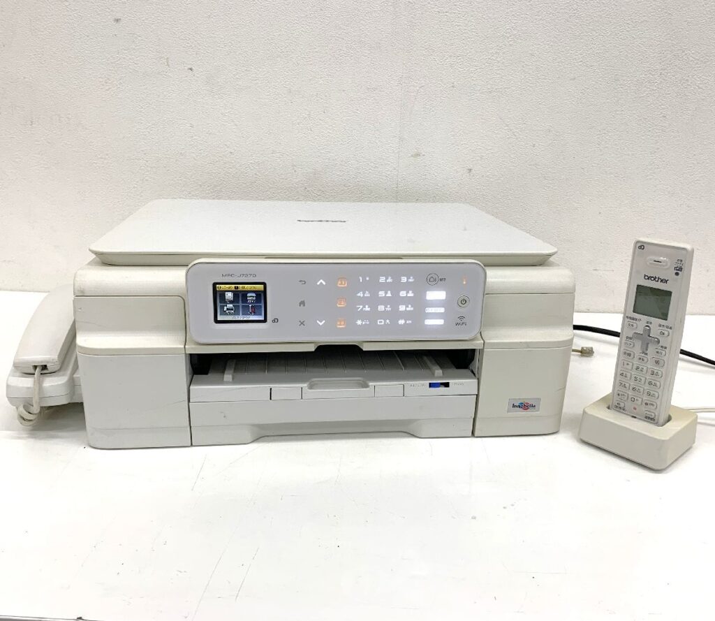 brother ブラザー 複合機 MFC-J727D インクジェットプリンター 電話 FAX スキャナー 子機付き 通電確認済み
