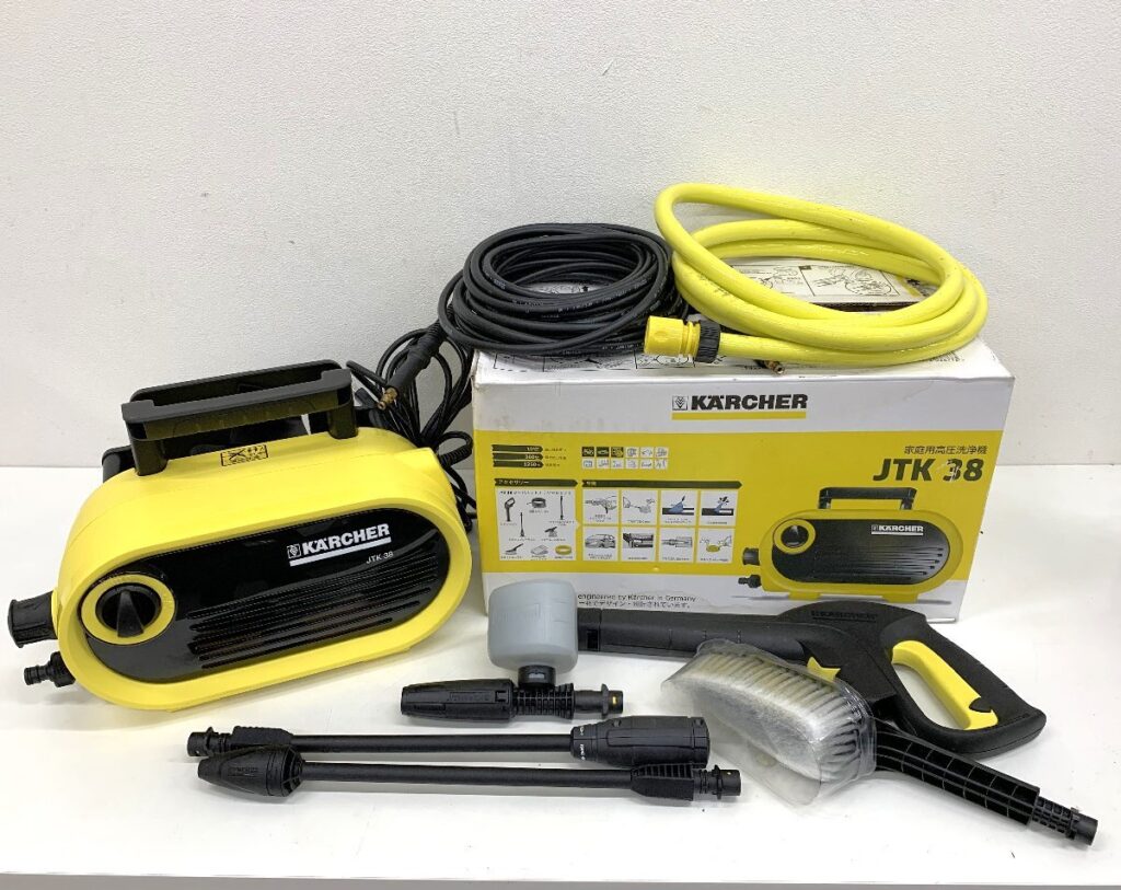 KARCHER ケルヒャー 家庭用高圧洗浄機 JTK38 2017年製 ブラック/イエロー 通電確認済 元箱付