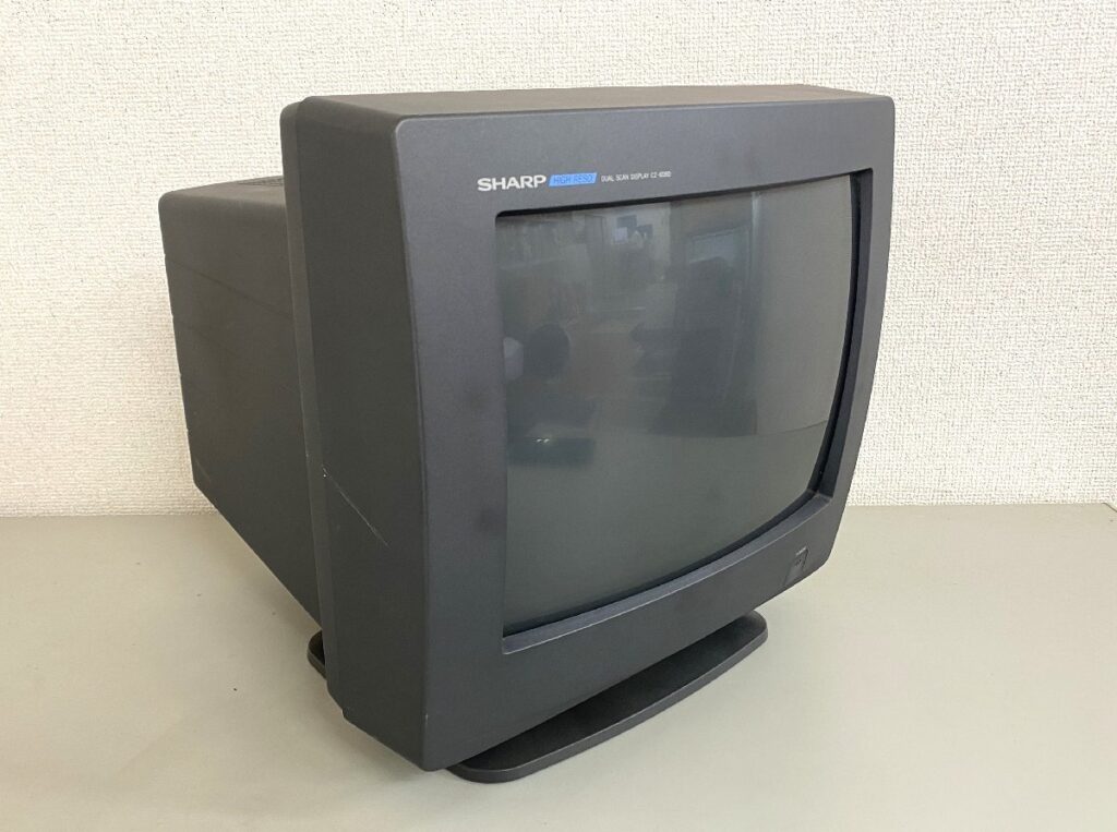 SHARP シャープ CRT DISPLAY カラーディスプレイ CZ-608D-H 通電確認済み