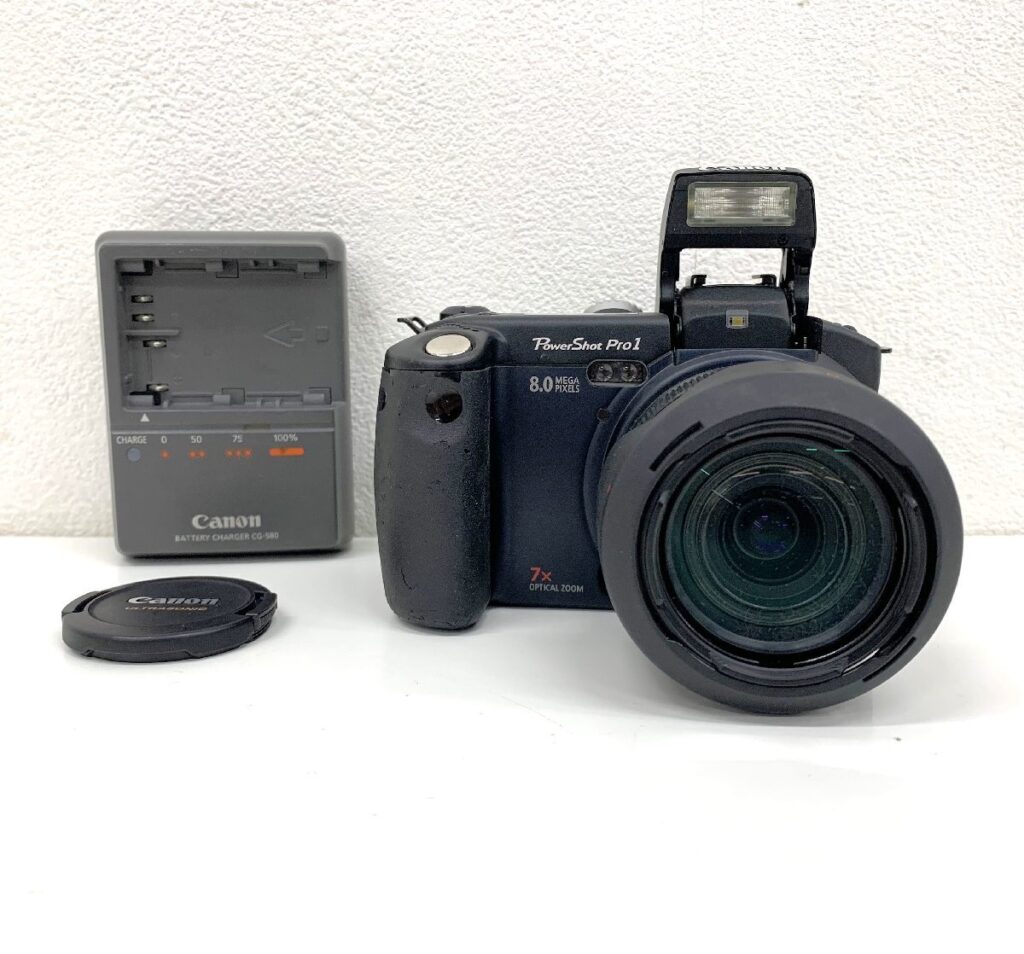 CANON キャノン Power Shot Pro1 デジタルカメラ PC1057 7.2-50.8mm 1:2.4-3.5 充電器付き 簡易動作確認済み