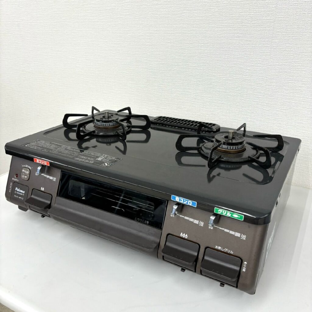 Paloma パロマ ガスコンロ LPガス用 プロパン用 ガステーブル IC-S806BM-R 2022年製
