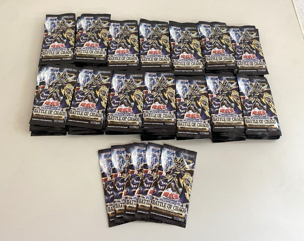 遊戯王 カードゲーム TCG 未開封パック BATTLE OF CHAOS バトル・オブ・カオス 145パック まとめ売り