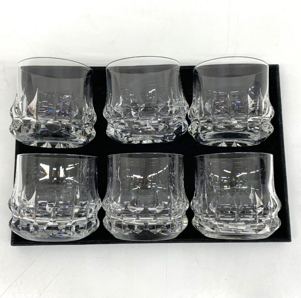 Rosenthal ローゼンタール Studio-linie スタジオライン ロックグラス クリスタルカット 6客セット