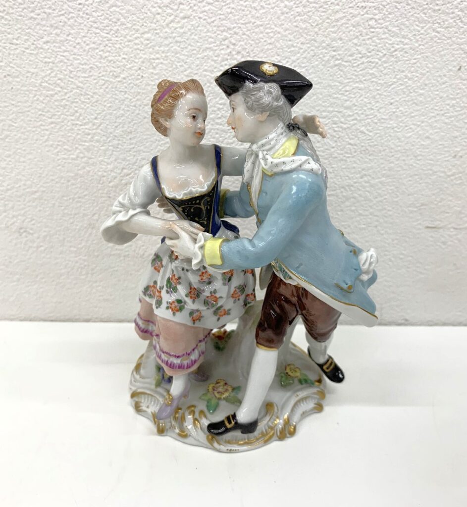 MEISSEN マイセン ダンス カップル 踊る 貴公子 貴婦人 人形 フィギュリン 陶器人形 置物 アンティーク