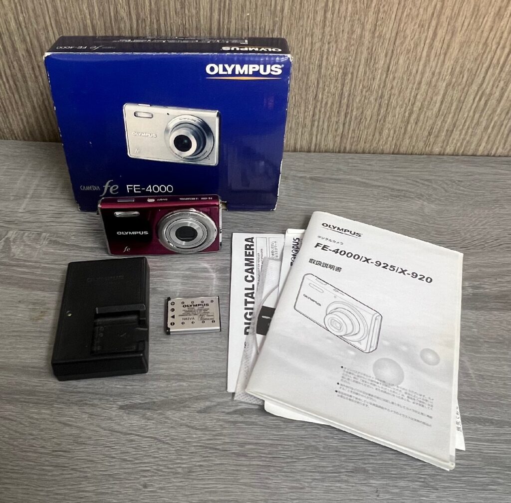 OLYMPUS オリンパス FE-4000 デジタルカメラ ピンク 4.65-18.6mm 1:2/6-5.9 元箱付き