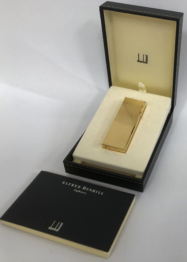 動作未確認 dunhill ダンヒル ライター ローラー式 ガスライター ゴールドカラー