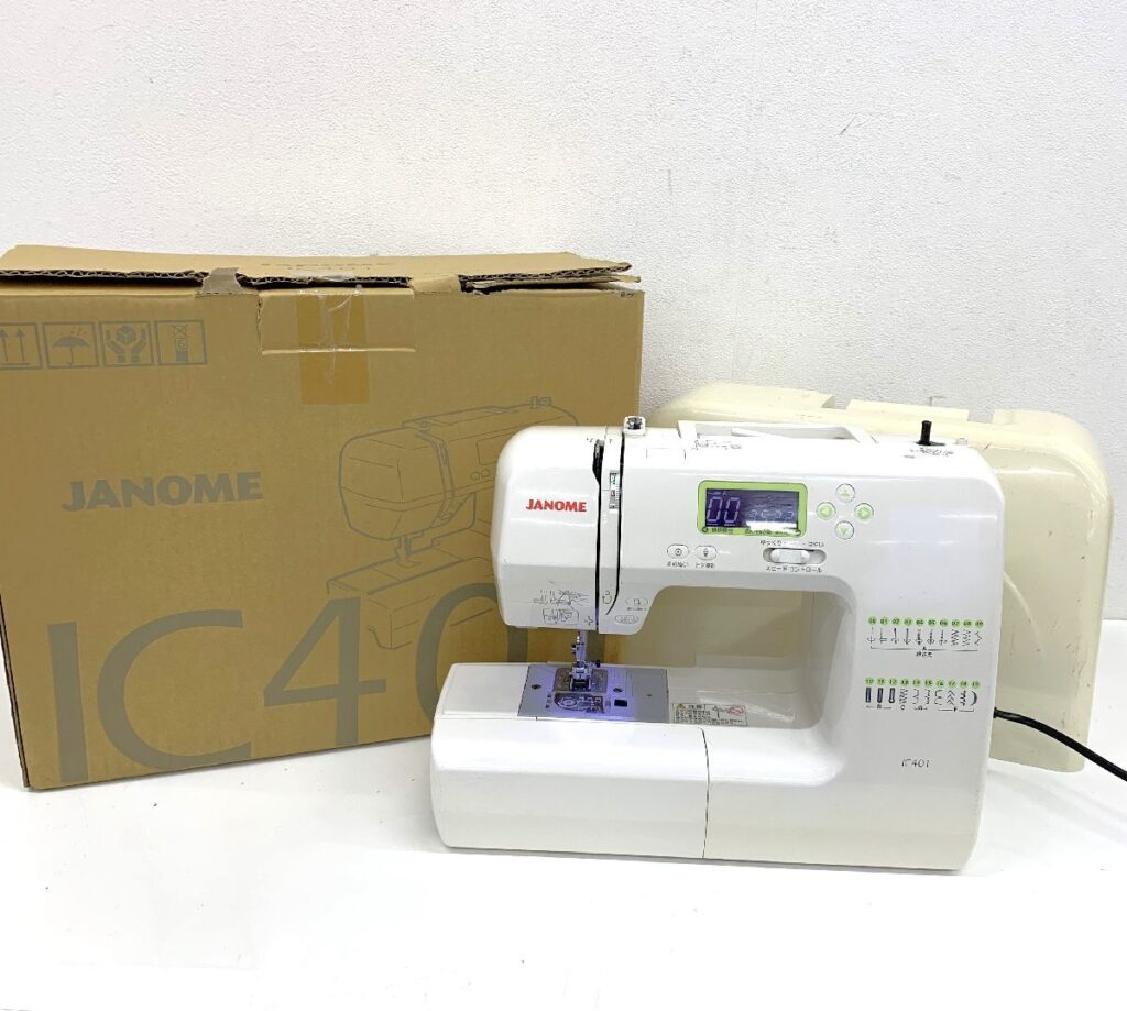 JANOME ジャノメ IC401 MODEL 808型 コンピューターミシン ハードケース 元箱付き 簡易動作確認済み